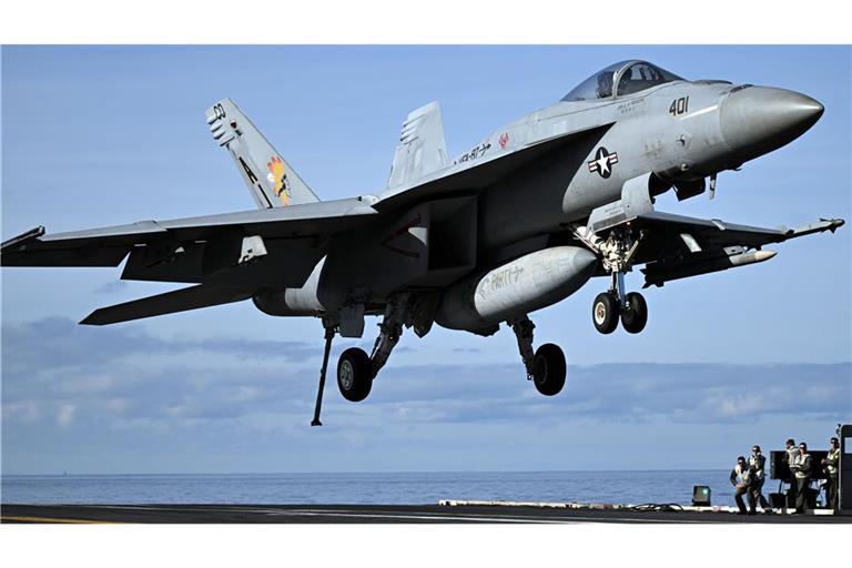 Das Kampfflugzeug startete von einem US-Flugzeugträger (Archivbild).