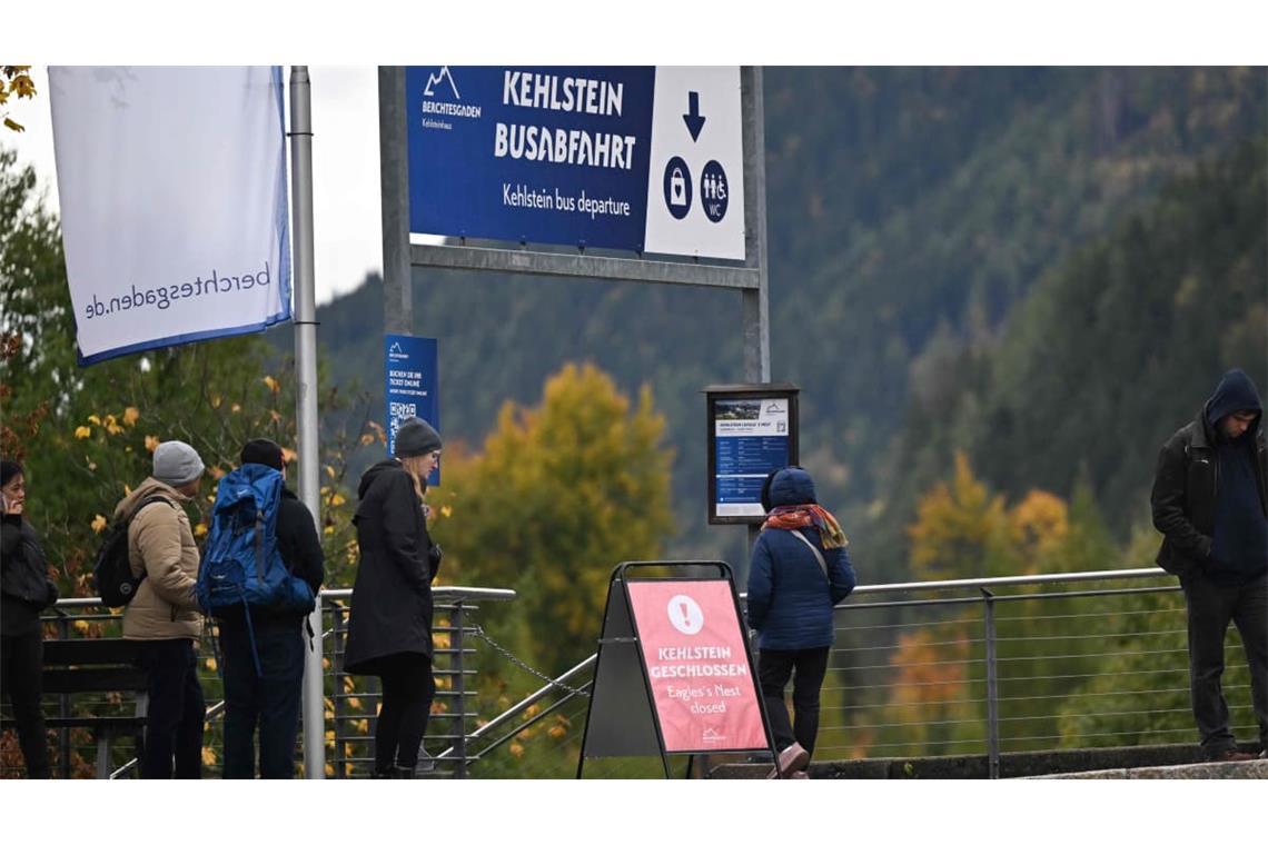 Das Kehlsteinhaus ist gerade für die Bürger nicht zu erreichen - infolge des Großbrandes wurde das Areal weiträumig abgesperrt.