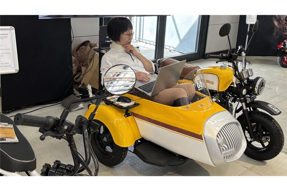 Das kleinste Motorrad-Gespann der Welt, präsentiert von GZ Bikes aus Remseck.