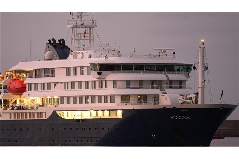 Das Kreuzfahrtschiff "Hondius" ist in Teneriffa eingetroffen.