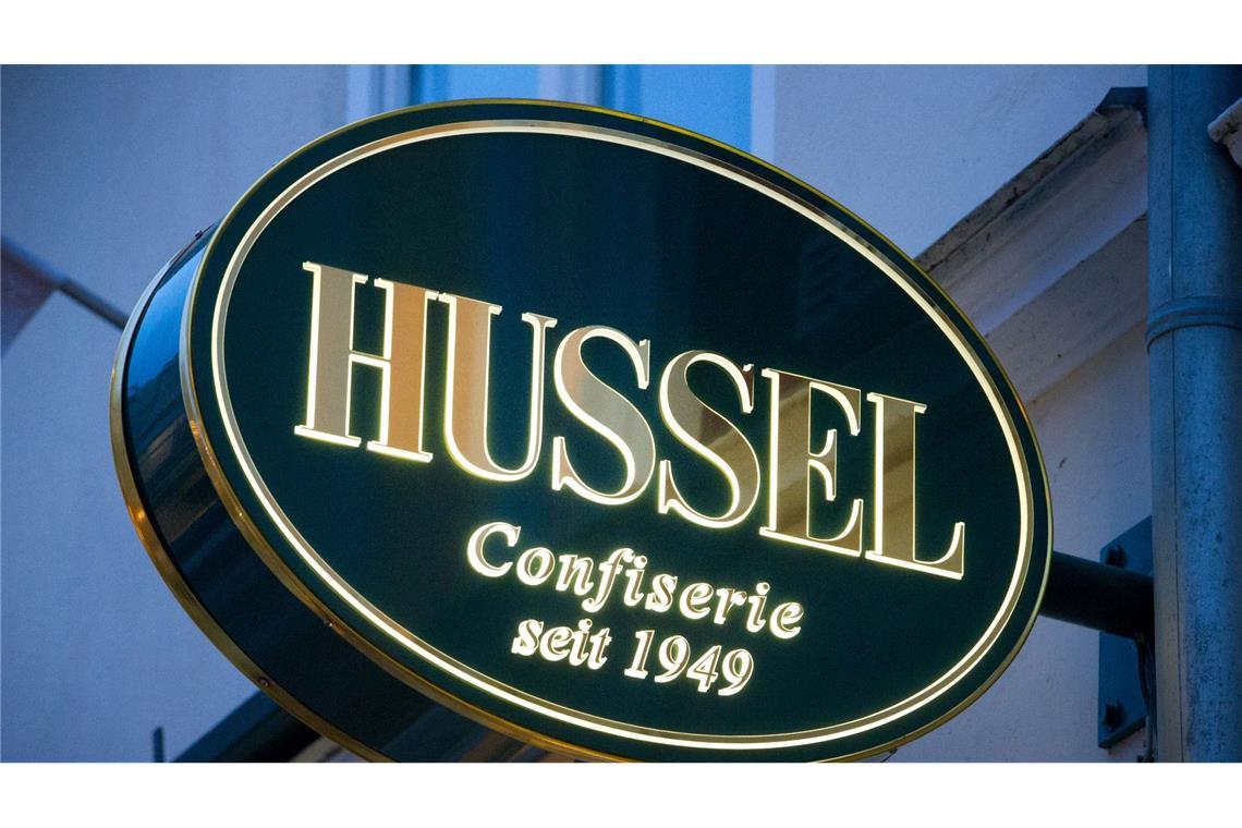 Das Logo der Confiserie "Hussel".
