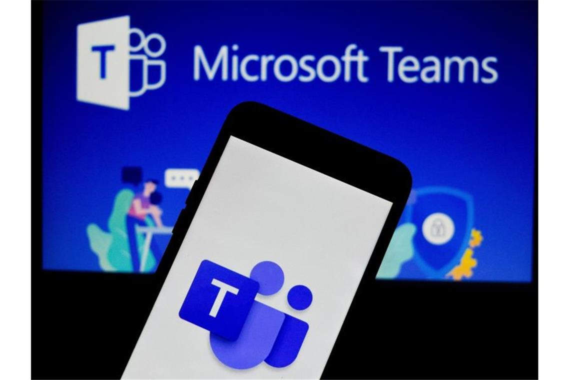 Das Logo der Kommunikationsplattform MS Teams von Microsoft ist auf einem Handy zu sehen. Foto: Debarchan Chatterjee/ZUMA Wire/dpa