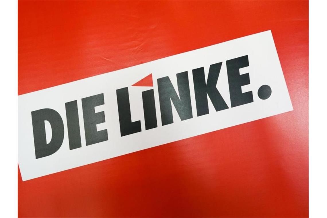 Das Logo der Linken. Foto: Peter Endig/zb/dpa/Archiv