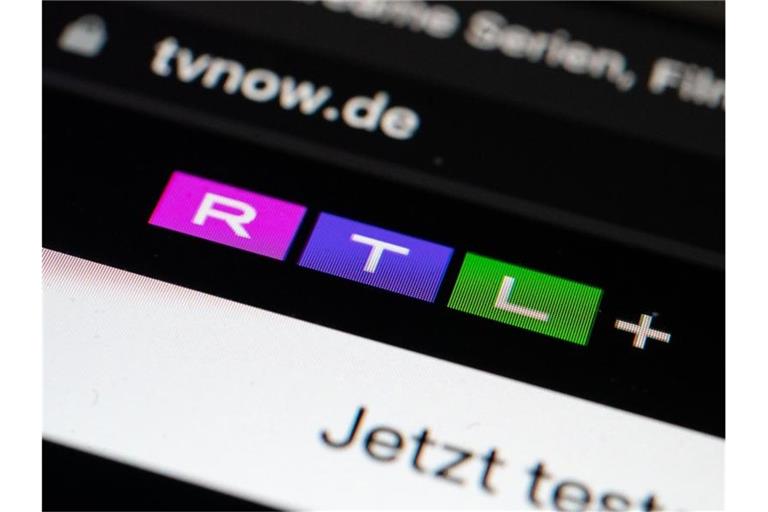 Das Logo der Streamingplattform RTL+ unter der Web-Adresse „tvnow.de“. Foto: Marijan Murat/dpa