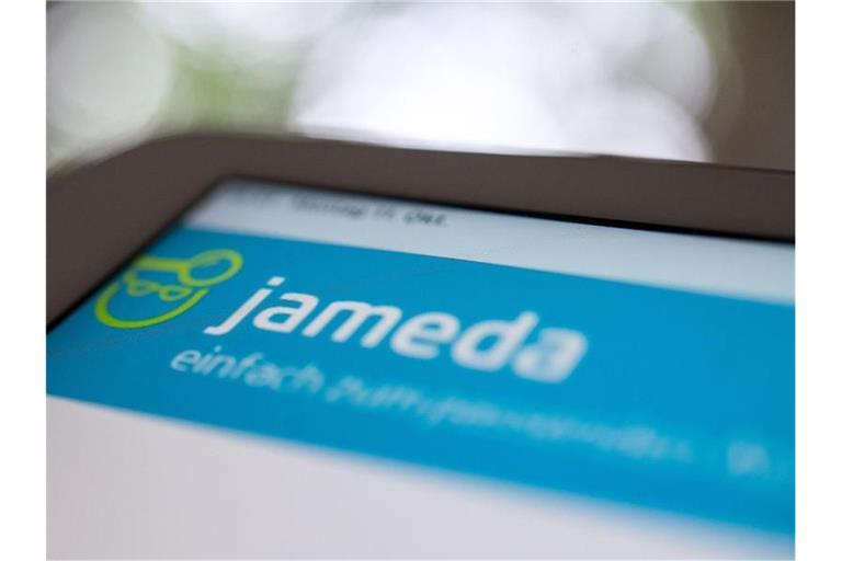 Das Logo des Ärzte-Bewertungsportals Jameda. Foto: Marijan Murat/dpa
