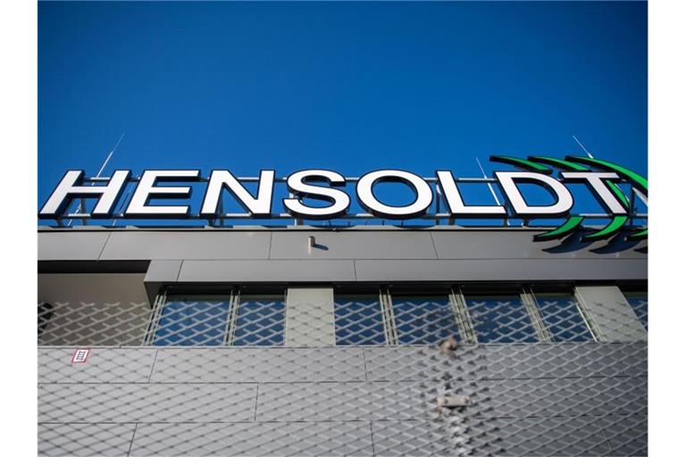 Das Logo des Rüstungskonzerns Hensoldt. Foto: Lino Mirgeler/dpa/Archivbild