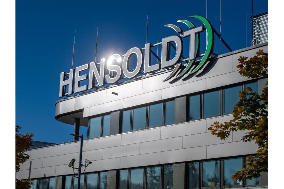 Das Logo des Rüstungskonzerns Hensoldt: Hensoldt will an die Börse gehen. Foto: Lino Mirgeler/dpa