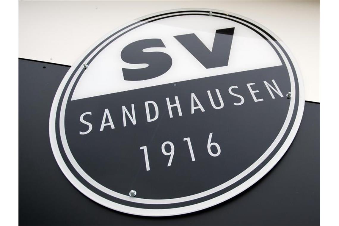 Das Logo des SV Sandhausen. Foto: Daniel Naupold/Archivbild