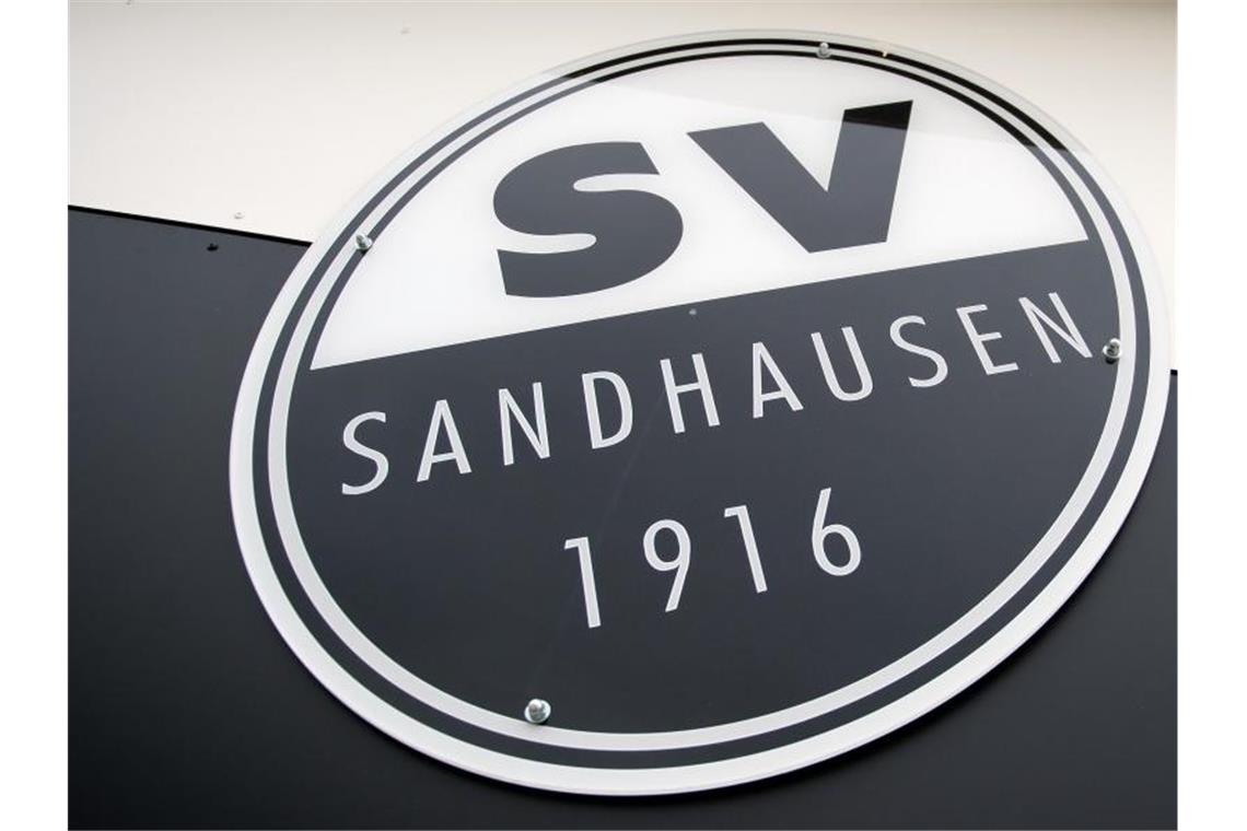 Das Logo des SV Sandhausen ist zu sehen. Foto: picture alliance / dpa / Archivbild