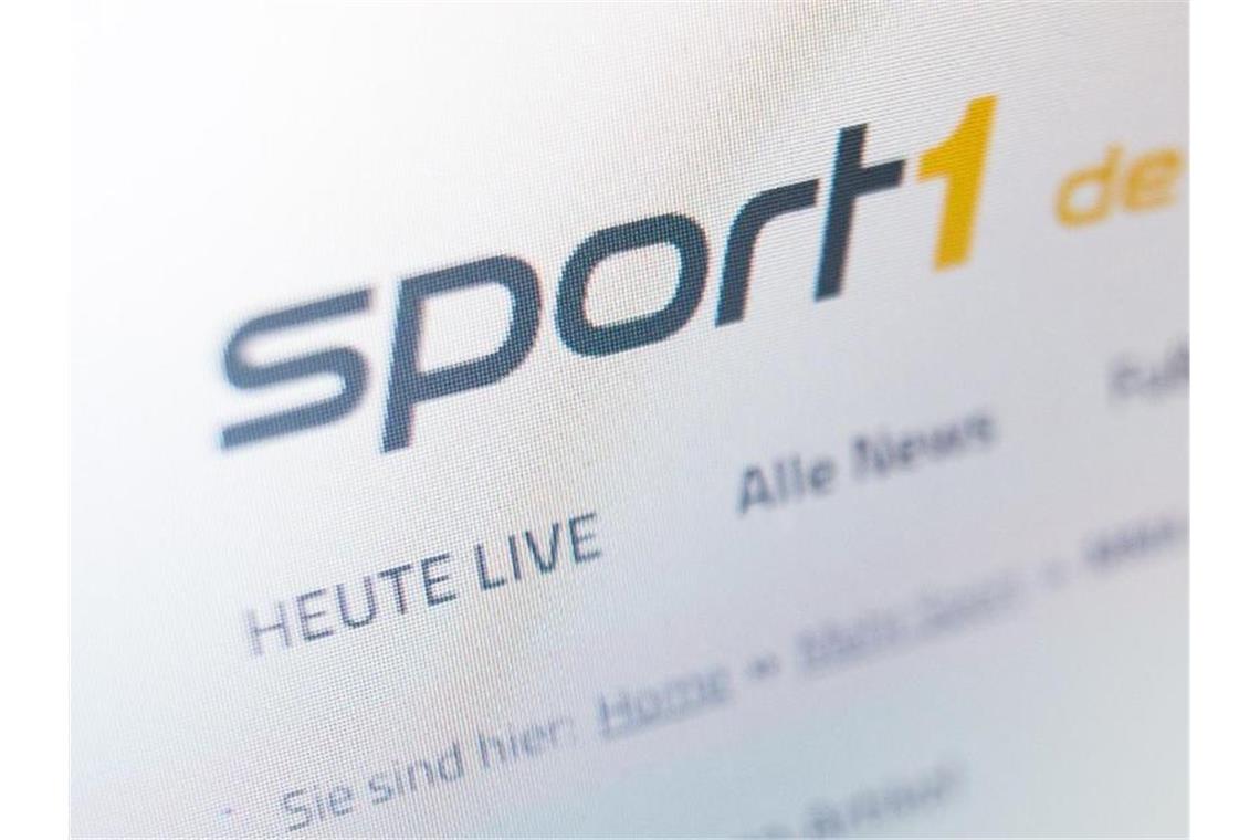 Das Logo des TV-Senders Sport1 auf der Website. Foto: Lukas Schulze/dpa-Zentralbild/dpa