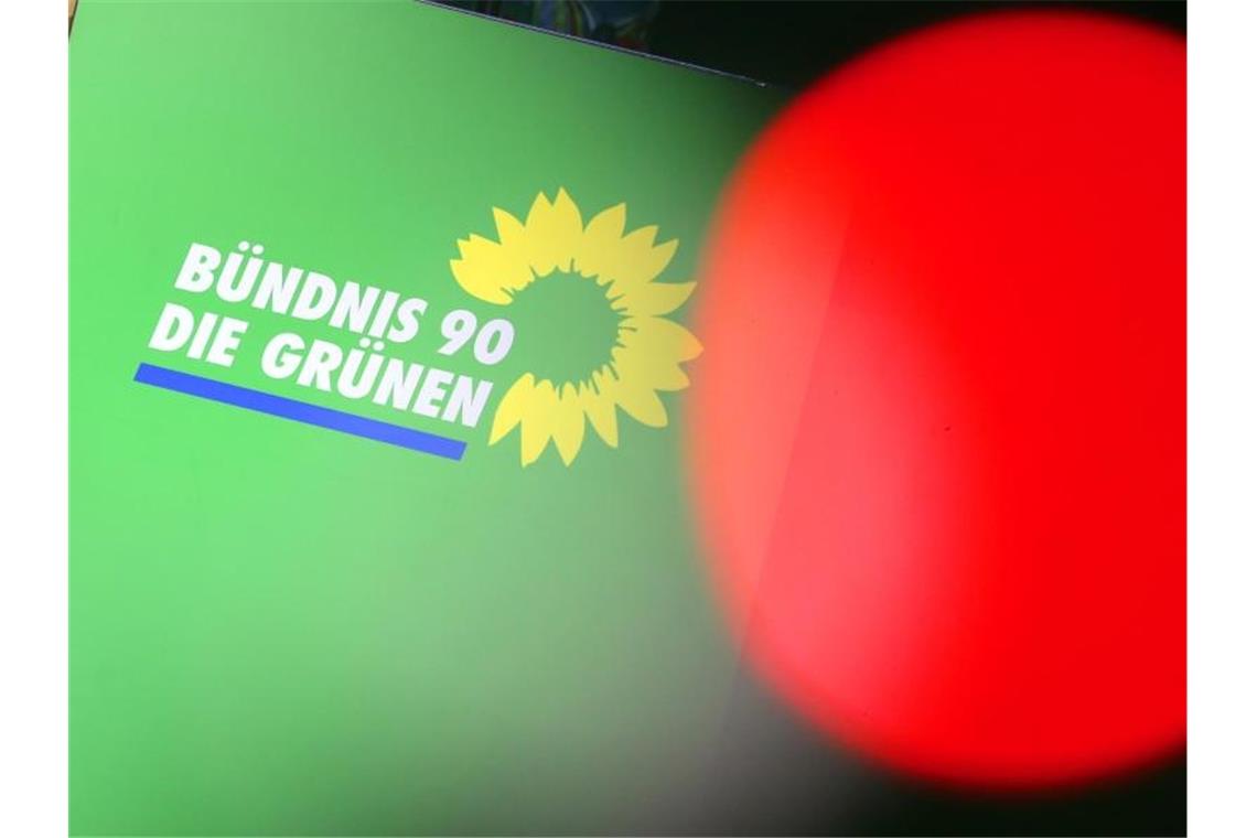 Das Logo von Bündnis90/Die Grünen. Foto: Wolfgang Kumm/Archivbild