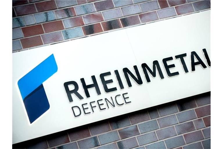 Das Logo von Rheinmetall Defence. Foto: Hauke-Christian Dittrich/dpa