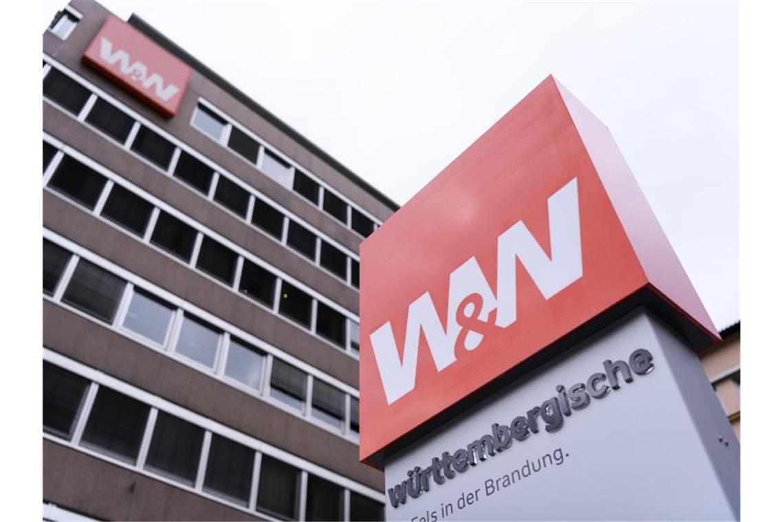 Finanzkonzern W&W: Kunden nutzen Corona für Finanz-Check Das Logo von W&W ist an einem Schild zu sehen. Foto: Edith Geuppert/dpa/Symbolbild