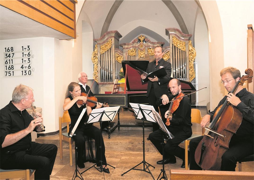 Das Ludwigsburger Katharinenensemble entführte die Zuhörer auf eine Sommerreise durch die Welt der barocken Musik. Foto: J. Fiedler