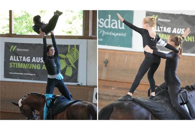 Das M-Team von&nbsp;Ĉevalo (links) und der Nachwuchs (rechts) zeigten beim Turnier in Sindelfingen, was sie draufhaben.