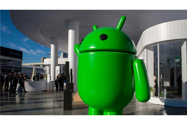 Das Maskottchen von Googles Mobil-Betriebssystem Android (Symbolbild).