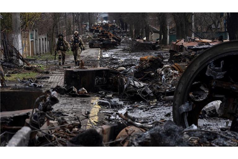 Das Massaker von Butscha gehört zu den am besten dokumentierten und symbolträchtigsten Gräueltaten des russischen Angriffskrieges gegen die Ukraine. (Archivbild)