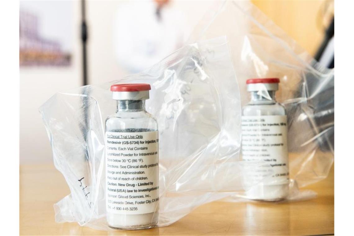 Coronavirus: EU-Behörde empfiehlt Einsatz von Remdesivir Das Medikament Remdesivir soll in Europa zur Behandlung von Covid-19-Patienten eingesetzt werden. Foto: Ulrich Perrey/dpa-POOL/dpa