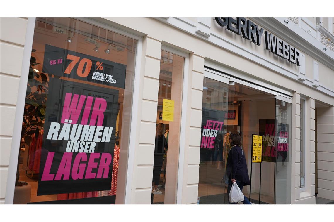 Bilder des Tages Das Modeunternehmen Gerry Weber schließt alle seine Geschäfte.