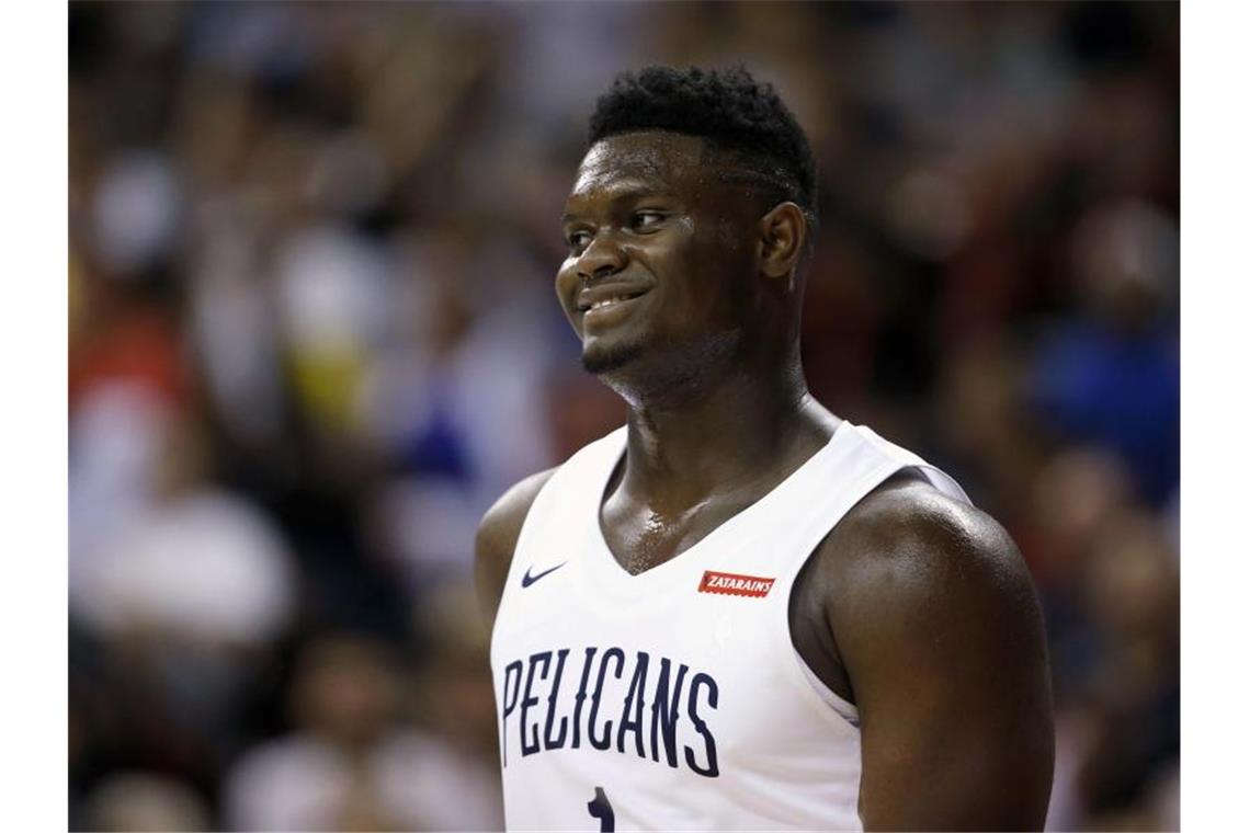 NBA-Debüt von Jungstar Williamson verzögert sich Das NBA-Debüt von Zion Williamson verzögert sich. Foto: Steve Marcus/AP/dpa
