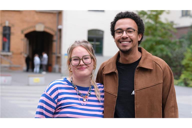 Das neue Führungsduo der Grünen Jugend: Henriette Held und Luis Bobga.