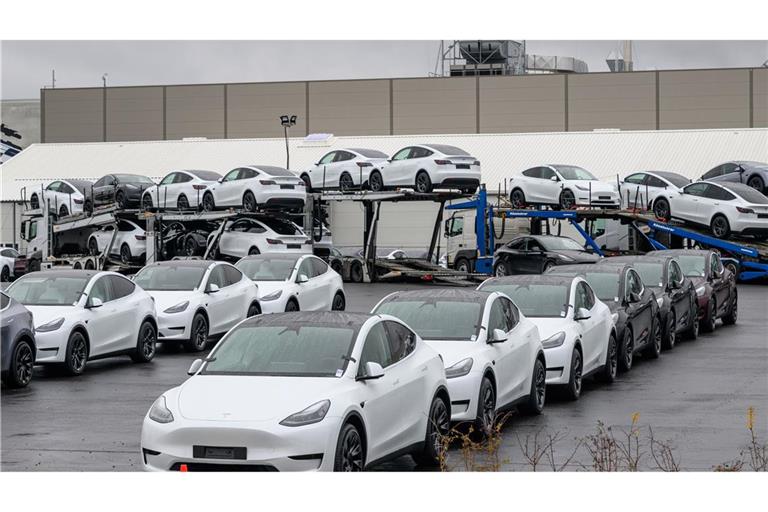 Das neue Model Y wird auch am europaweit einzigen Werk in Grünheide bei Berlin gebaut. (Archivbild)