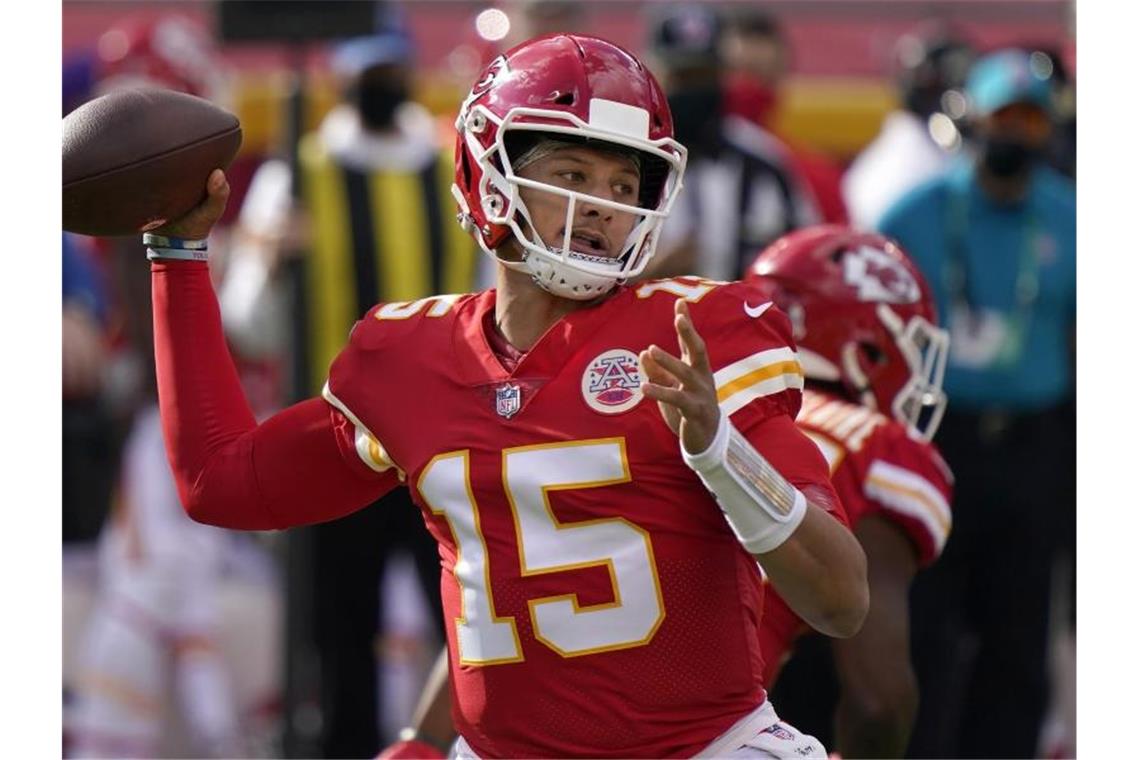 Das Nonplusultra in der NFL: Quarterback Patrick Mahomes von den Kansas City Chiefs. Foto: Jeff Roberson/AP/dpa