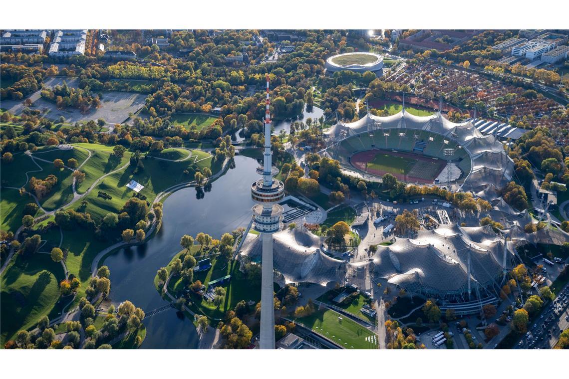 Sport-Hype oder Geld-Sorgen? München stimmt über Olympia ab Das Olympiazentrum mit dem ikonischen Olympiastadion soll das Zentrum der Spiele in München werden.