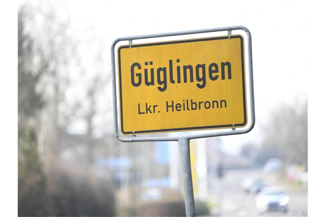 Verbrechen mit sieben Toten erschüttern Baden-Württemberg Das Ortsschild von Güglingen in Baden-Württemberg. Foto: Tom Weller/dpa/Archivbild
