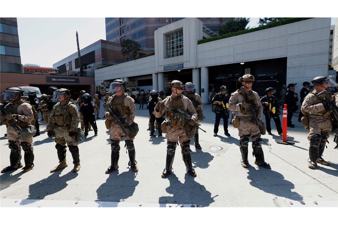 Das Pentagon beabsichtigt die rund 700 Marinesoldaten in Los Angeles abzuziehen. (Archivbild)