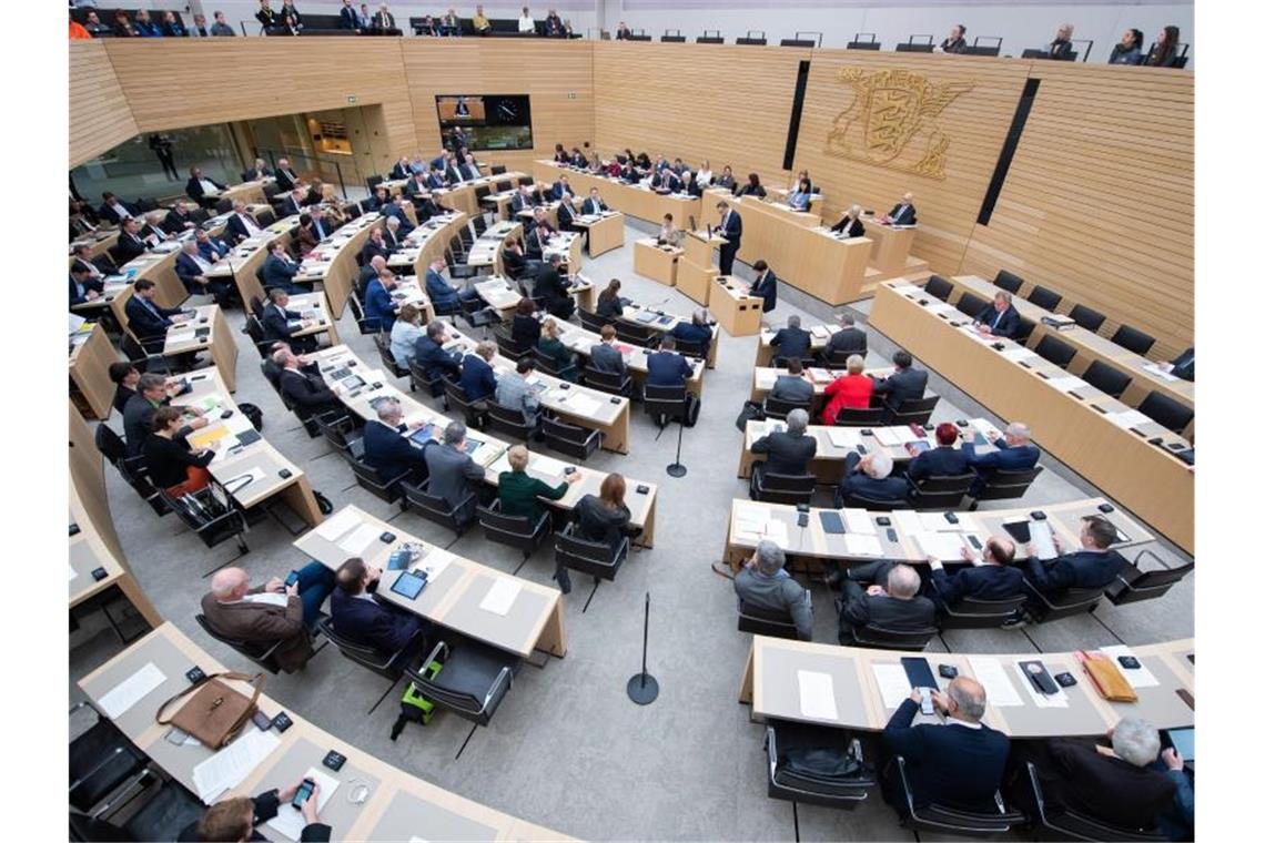 Das Plenum des baden-württembergischen Landtags. Foto: Tom Weller/dpa/Archivbild