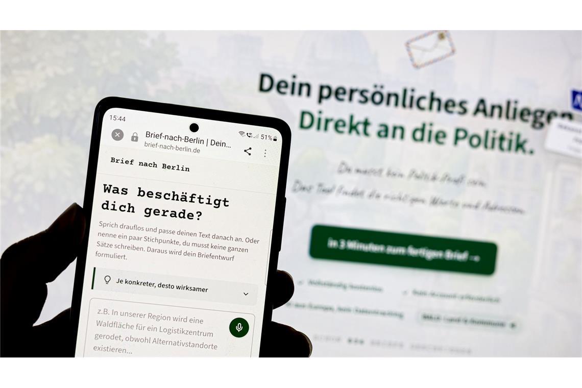 Das Portal soll helfen, sich an Politiker zu wenden.