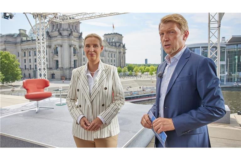 Das Sommerinterview wurde in der ARD ausgestrahlt.