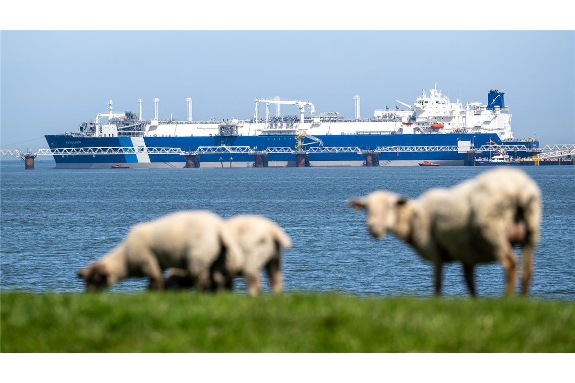 Das Spezialschiff "Excelsior" hat als schwimmendes LNG-Terminal Ende August den kommerziellen Betrieb aufgenommen. (Archivbild)