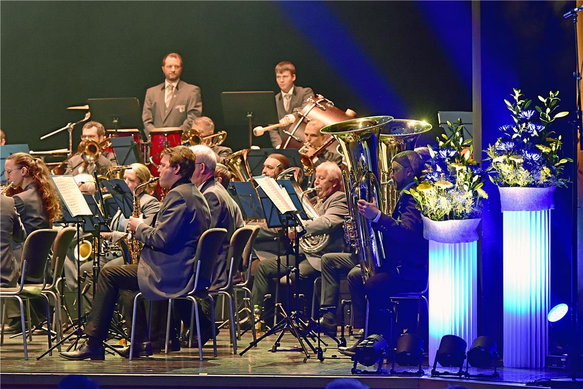 Das Städtische Blasorchester sorgte auch in diesem Jahr wieder für den musikalis...