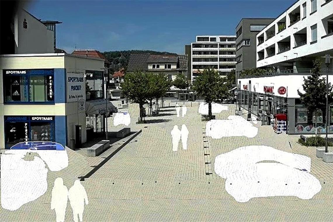Mehr Sicherheit für Bürger in Auenwald Das Stichwort bei der Videoüberwachung heißt Anonymisierung. Datenschutz und die Wahrung der Persönlichkeitsrechte sind beim Sicherheitskonzept „Safe Places“ gegeben, wie hier bei der Überwachung des Marktplatzes im badischen Gernsbach. Animation: EnBW