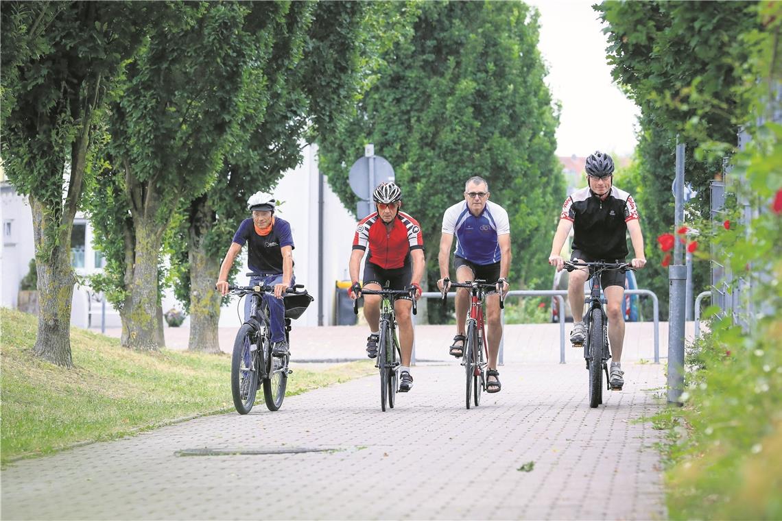 Das Team aus Maubach fuhr vergangenes Jahr ganze 12262 Kilometer, musste sich mit diesem Ergebnis aber letztlich den Radfahrern der Firma Tesat in Backnang geschlagen geben. Foto: A. Becher