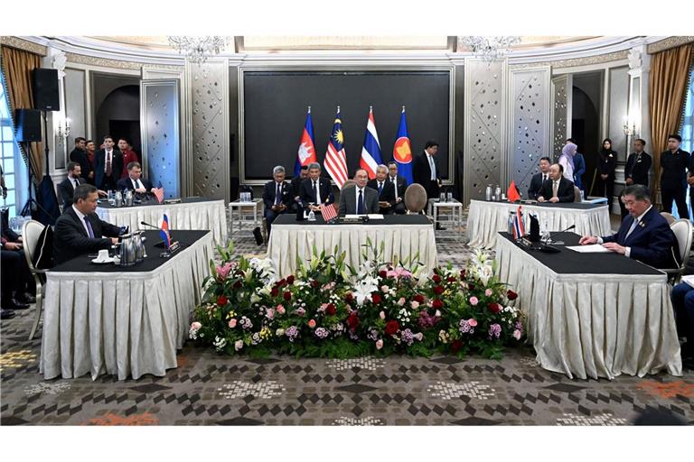 Das Treffen fand am Nachmittag in Malaysia statt.