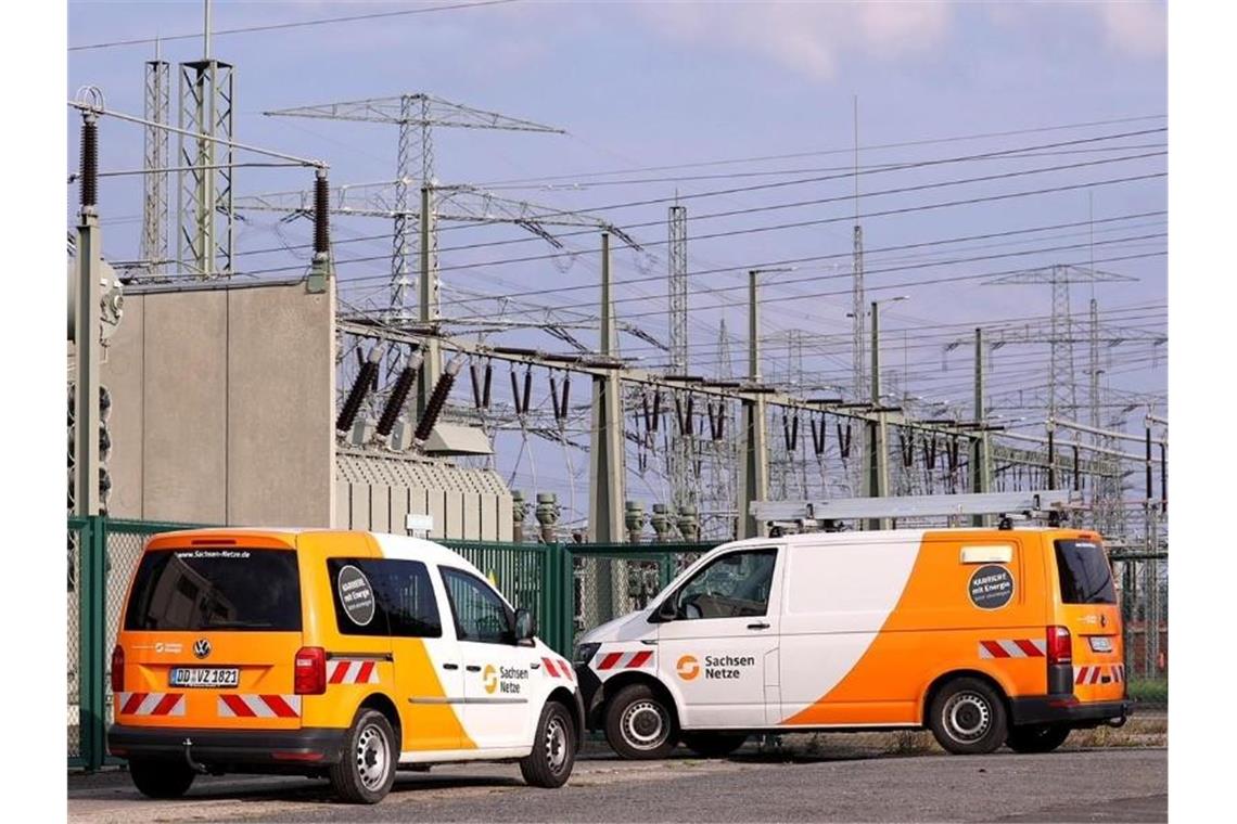 Stromausfall in Dresden wohl durch Unfall mit Ballon Das Umspannwerk Dresden-Süd. Foto: Tino Plunert/dpa-Zentralbild/dpa