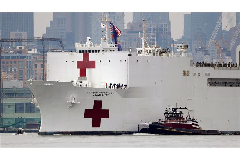 Das US-Militär betreibt zwei große Lazarettschiffe, die normalerweise eher nach Naturkatastrophen zum Einsatz kommen. (Archivbild)