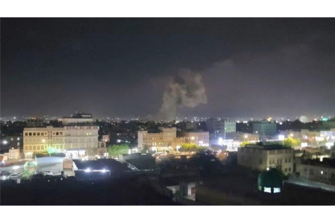 Huthi-Anführer verlassen Hauptstadt nach Angriffen im Jemen Das US-Militär griff unter anderem Ziele in der jemenitischen Hauptstadt Sanaa an.