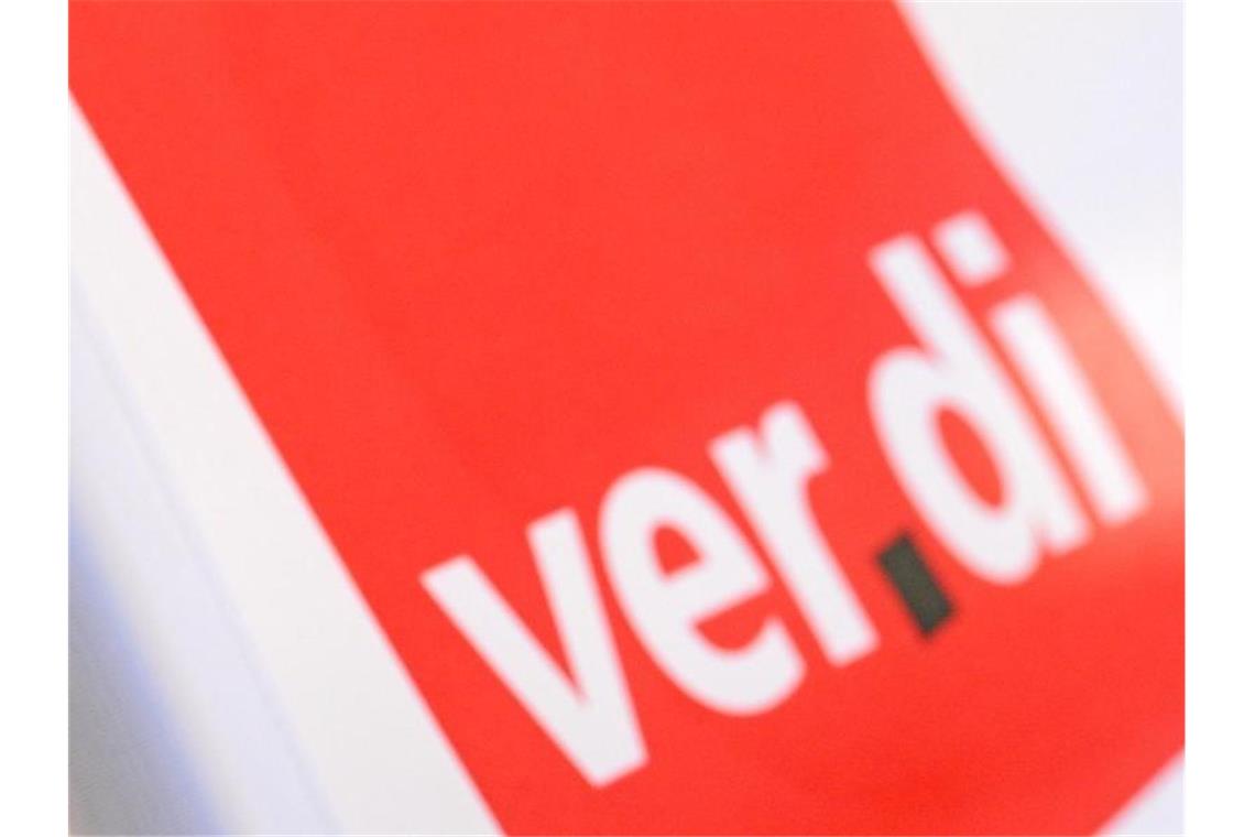 Tausende beteiligen sich an Warnstreiks in Energiewirtschaft Das Verdi-Logo. Foto: Patrick Seeger/dpa/Symbolbild