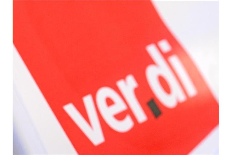 Das Verdi-Logo. Foto: Patrick Seeger/dpa/Symbolbild