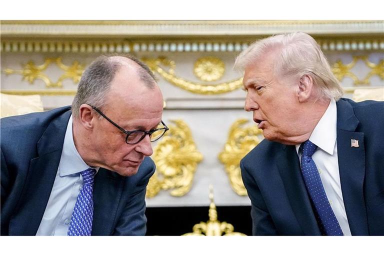 Das Verhältnis von Trump und Merz galt  bis vor wenigen Tagen als gut.