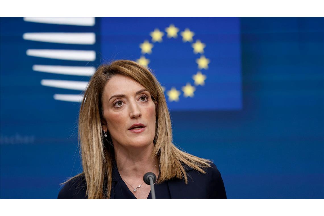 China hebt Sanktionen gegen deutschen Grünen-Politiker auf Das Verhältnis zu China bleibe "komplex und facettenreich", sagte jüngst EU-Parlamentspräsidentin Roberta Metsola. (Archivbild)