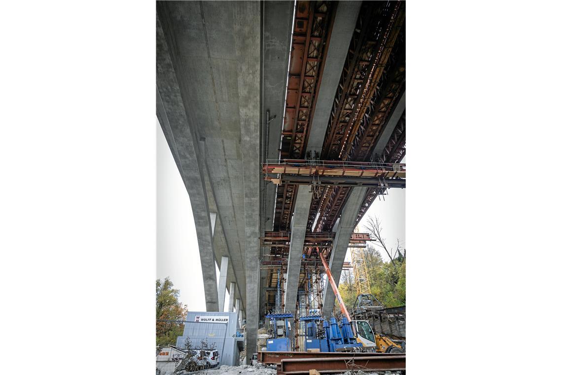 Das Viadukt von unten.