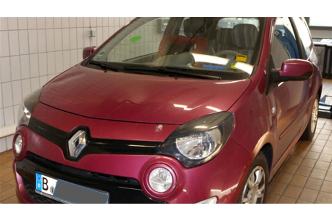 Fall Rebecca: Polizei erhält weitere Hinweise Das von Polizei und Staatsanwaltschaft Berlin zur Verfügung gestellte Handout zeigt einen Renault Twingo, der eine Rolle spielt im Fall Rebecca. (Archivbild)