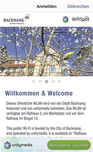 Das WLAN der Stadt Backnang funktioniert ohne die Angabe von Daten. Foto: S. Schwellinger