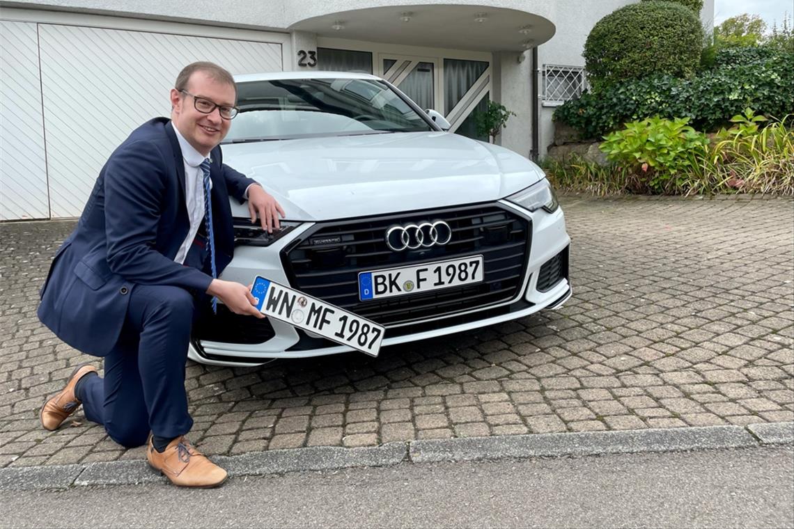 Friedrich fährt jetzt mit BK-Kennzeichen