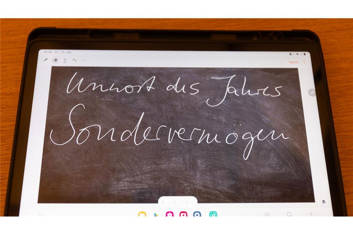 Das Wort "Sondervermögen" wurde zum Unwort des Jahres 2025 gewählt. (Archivbild)